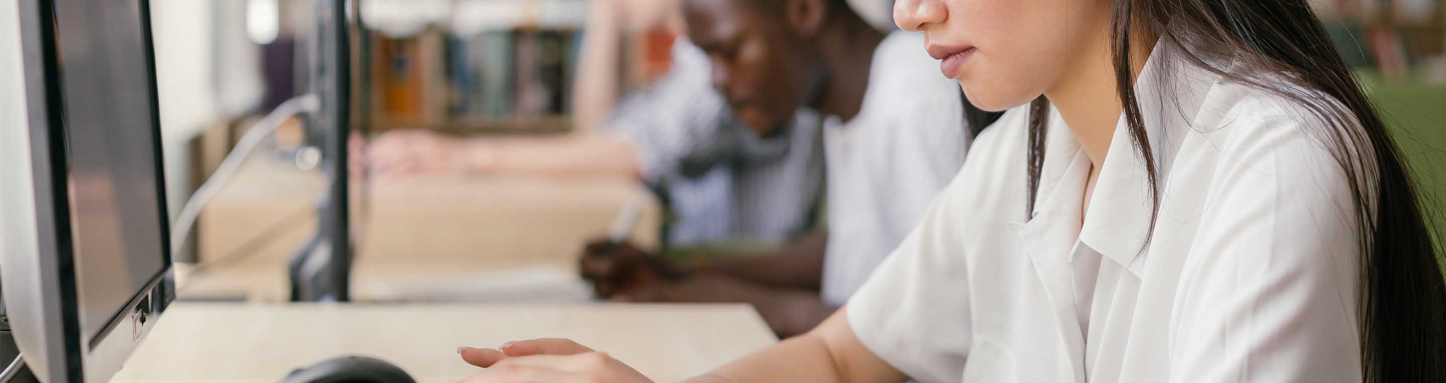 students at testing lab
