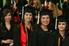 Students filing into the Hofheinz Pavilion