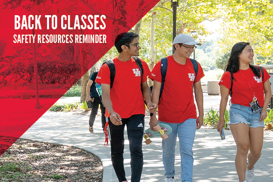 Back to Classes Safety Resources Reminder