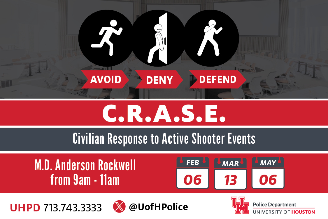 UHPD Releases CRASE Training Dates