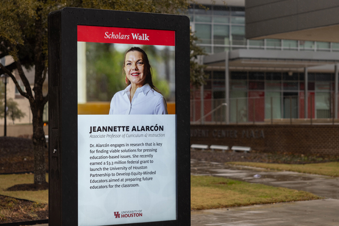 Woman on a billboard