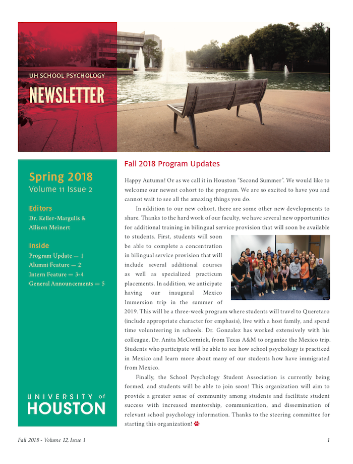 Fall 18 Newsletter