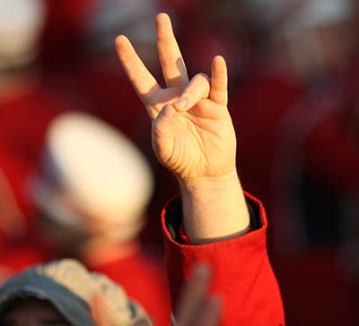 Cougar hand sign