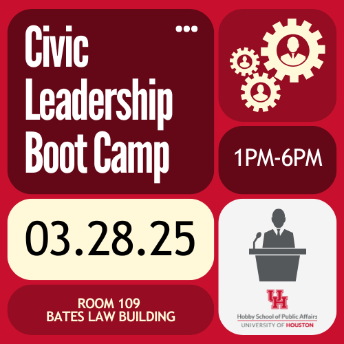 Civic Leadership Boot Camp promo graphic