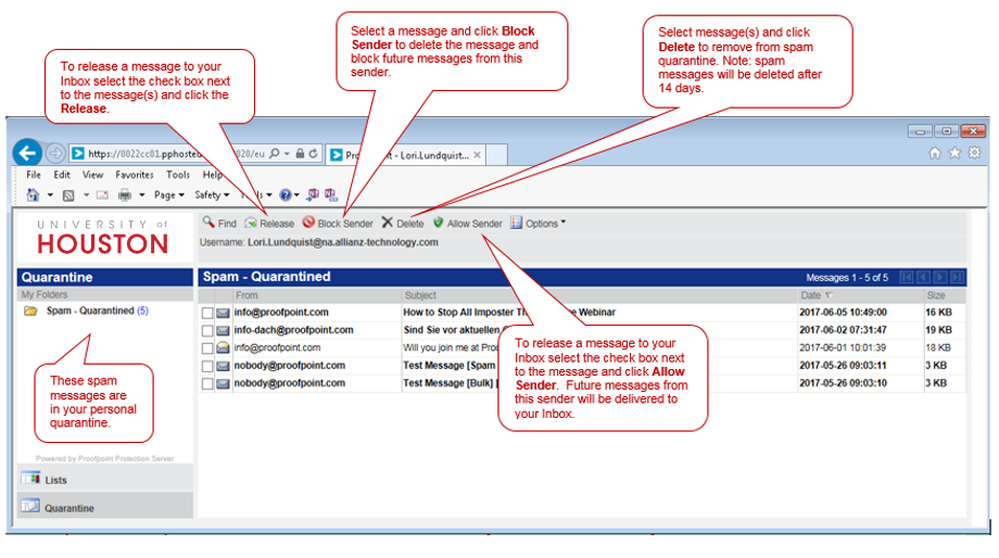 Proofpoint digest web app