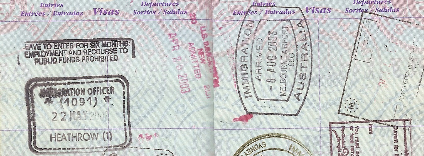 stamped passport