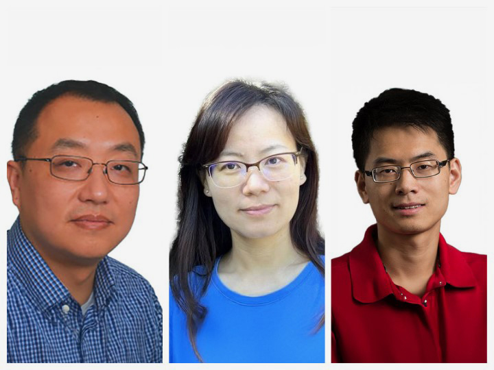 Three UH researchers who are named in caption.