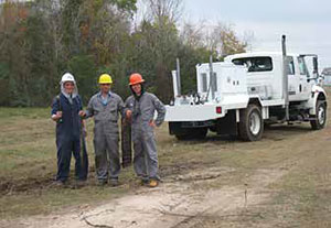 The AGL's minivibe at the La Marque Geophysical Observatory, Texas.