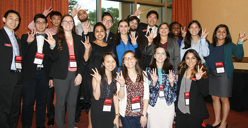 group photo of students at tshp