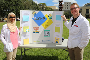 photo of students with poster