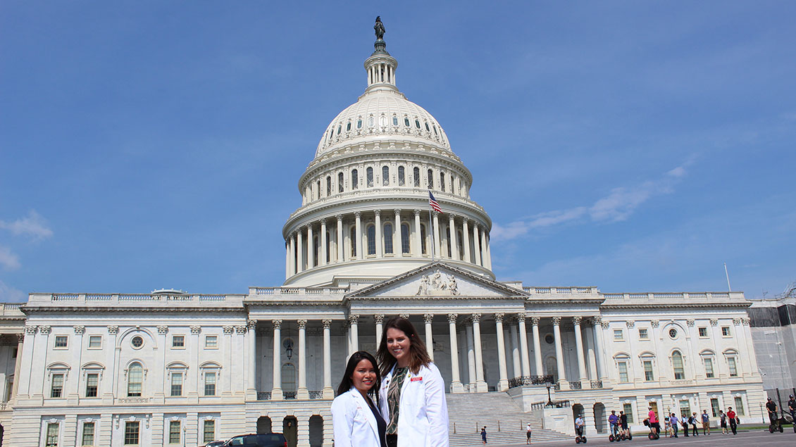 photo of Nguyen and Rathburn at Capitol