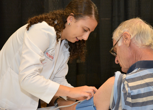 photo of student at humble health fair