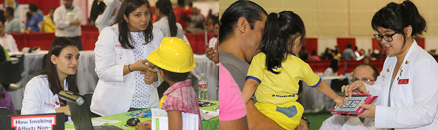 photo of uhcop students at back2school event