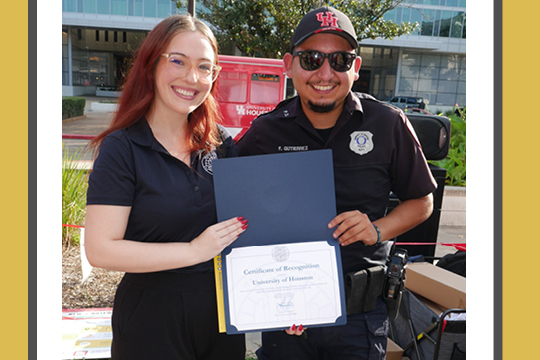 UHPD Recognized by Harris County for National Night Out